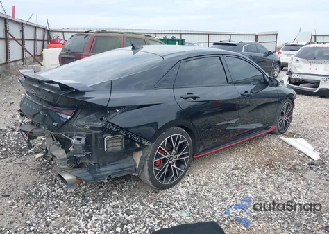 2023 Hyundai Elantra N из США, поврежденный, VIN KMHLW4AK7PU016617